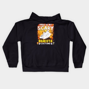 This Is My Scary Barista Costume Halloween Kids Hoodie